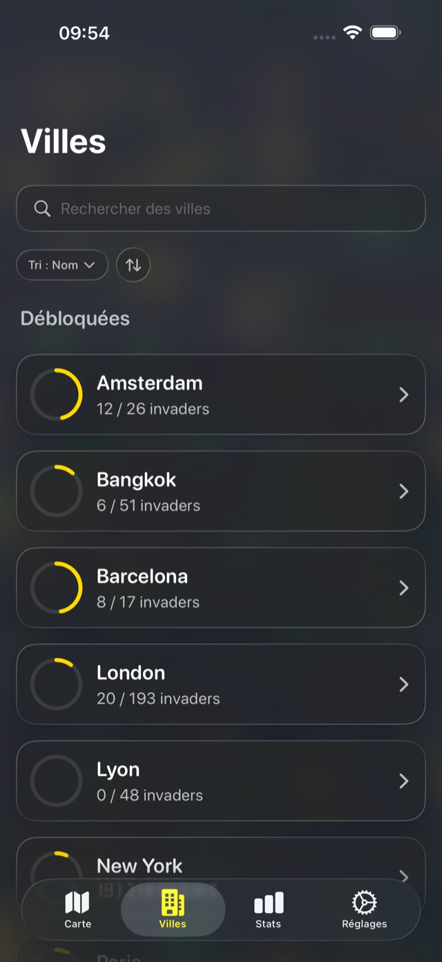 Villes et chasses
